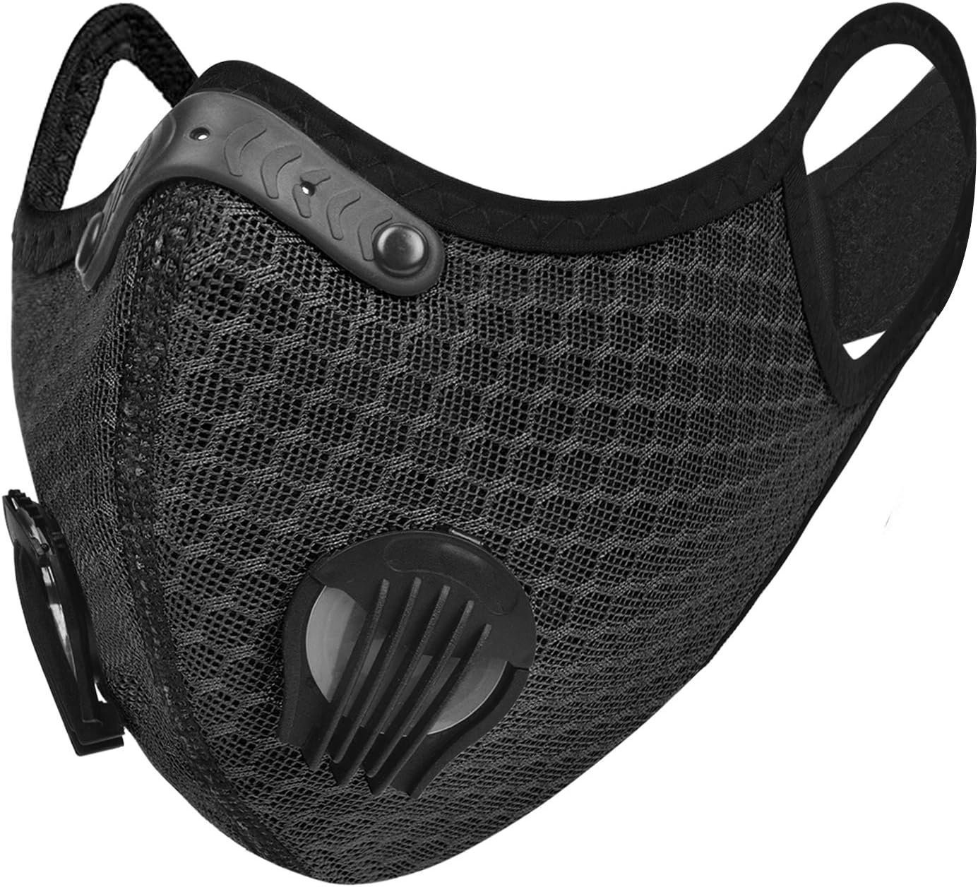UTOTEBAG Breathable Face Mask with Valves Ventilated Sports Elevation Masks for Men Women Workout Exercise Training Gym, Black : Sports & Outdoors