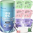 RUSEMLE Shower Steamers Aromatherapy, 6 Pack Shower Bombs & 6 Pack Body Wash, Birthday Gifts for Women Men Wife with Essential Oils, Teacher Appreciation Graduation Gifts for Her Him