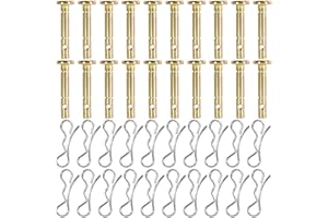 YUNVI 20 Sets Shear Pins and Cotters Pins,Replacement Shear Pins Compatible with Snowblower 738-04124 714-04040, Shear Pin Kit Compatible with MTD Craftsman Cub Cadet Troy Bilt Snowblowers