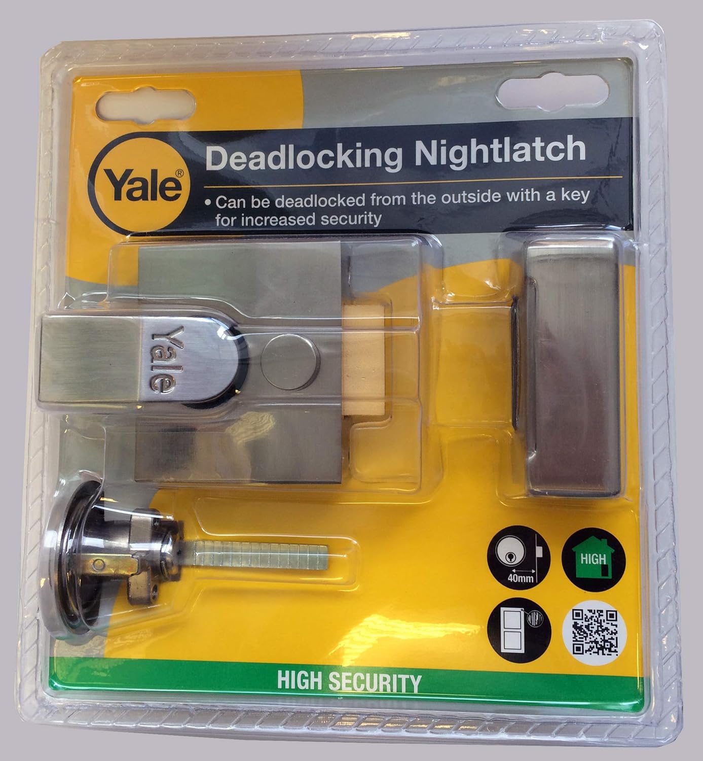 YALE YALP85DMGSC P-85-DMG-SC-40-Deadlocking Nightlatch Finish, High Security with Automatic Deadlock, Dark Metallic Gray, 40 - Image 3