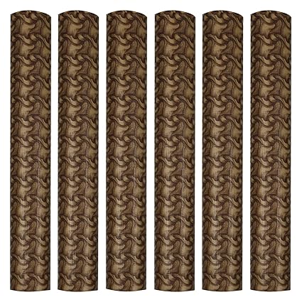 Jinglejwells ARADENT PVC Multipurpose Anti Slip Shelf Linen Roll for Cabinets, Kithen Shelves, Drawer, 18 X 10 m (Brown)