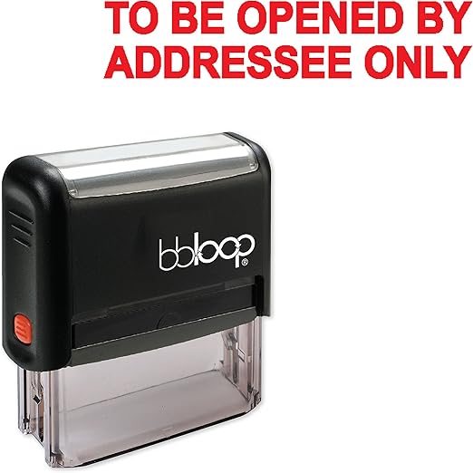 "to Be Opened by Addressee" SelfInking RubberStamp Amazon.co.uk