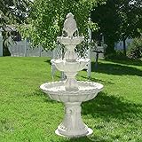 Amazon.com : 8' Calypso Cast Stone Concrete 4-Tier Outdoor Garden Water