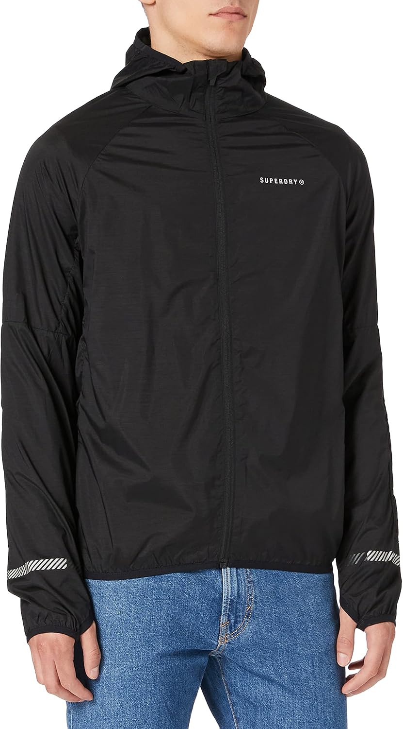 Superdry Men's Run Lightweight Wind Shell 1J Sports Jkts Amazon.co.uk