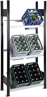 Getränkekistenregal Kastenständer 1800 x 810 x 336 mm, bis zu 6 Kästen; MADE IN GERMANY