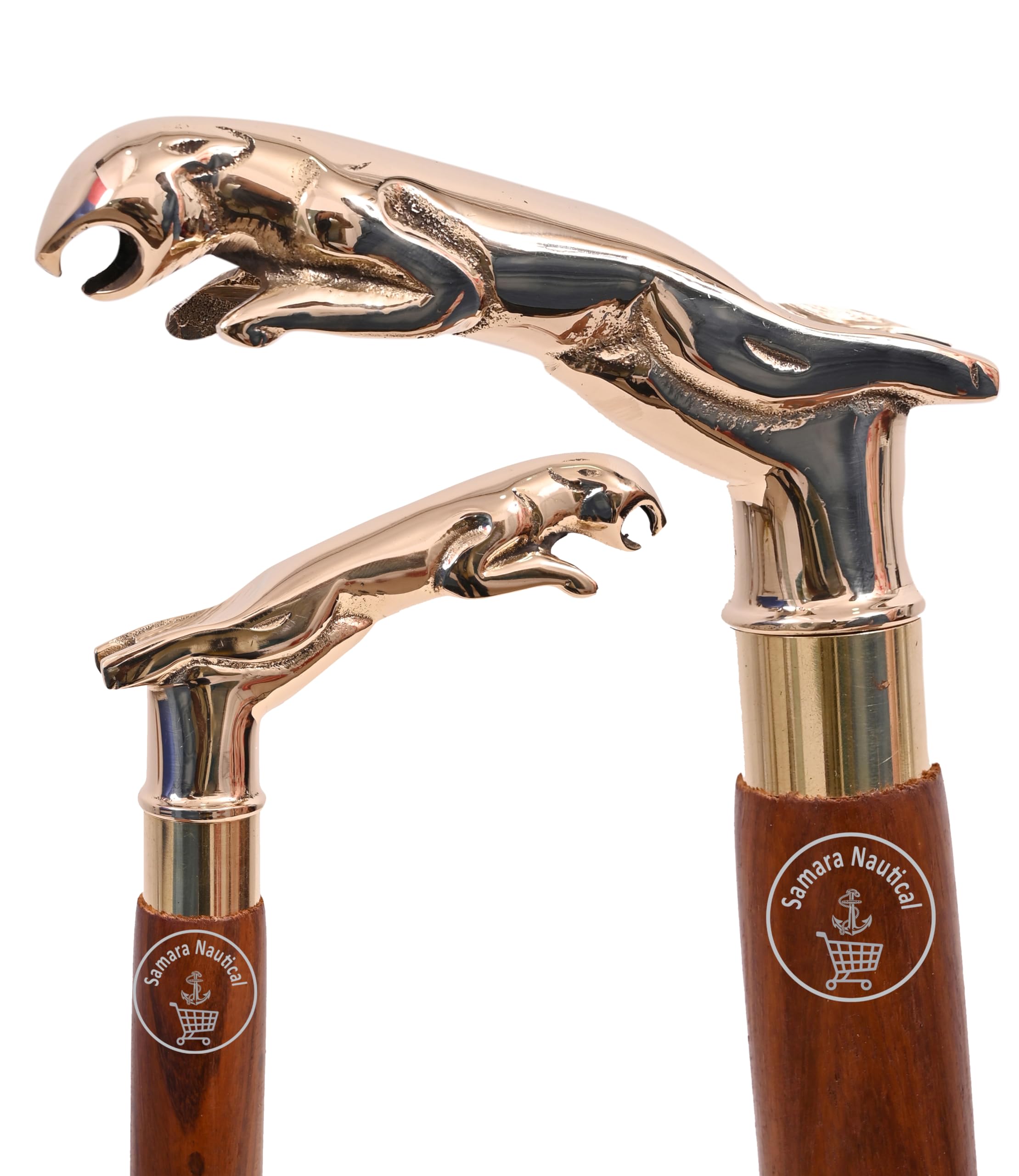 Samara Nautical Walking Sticks For Men Women Seniors Wooden Canes Lightweight Decorative Folding with Handle Cane Trekking Poles for Hiking Gifts