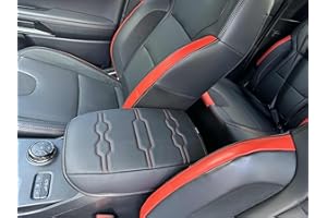 Muslogy Center Console Armrest Cover Compatible with Ford Ranger 2024 2025 Accessories Comfort Armrest Pad Cushion Box Lid Co