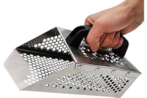 CooB Universal Sand Scoop Metal Detector Tool, Stainless Steel Shovel Scoop for Metal Detecting, Beach Treasure Hunting Metal Detecting Scoops Grabber v1