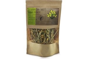 SIBERIAN GARDEN Wild Harvested Siberian St Johns Wort Herb Зверобой - 100g/3.2oz - Mood Enhancer, Handpicked from Altai Mountains - 100% Organic Hypericum Perforatum, St. John's Wort