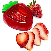 Joie Strawberry Slicer, Perfectly Even Fruit Cutter Tool, Ideal for Cakes, Pies and Garnishes, Cute Berry Shaped Kitchen Gadg