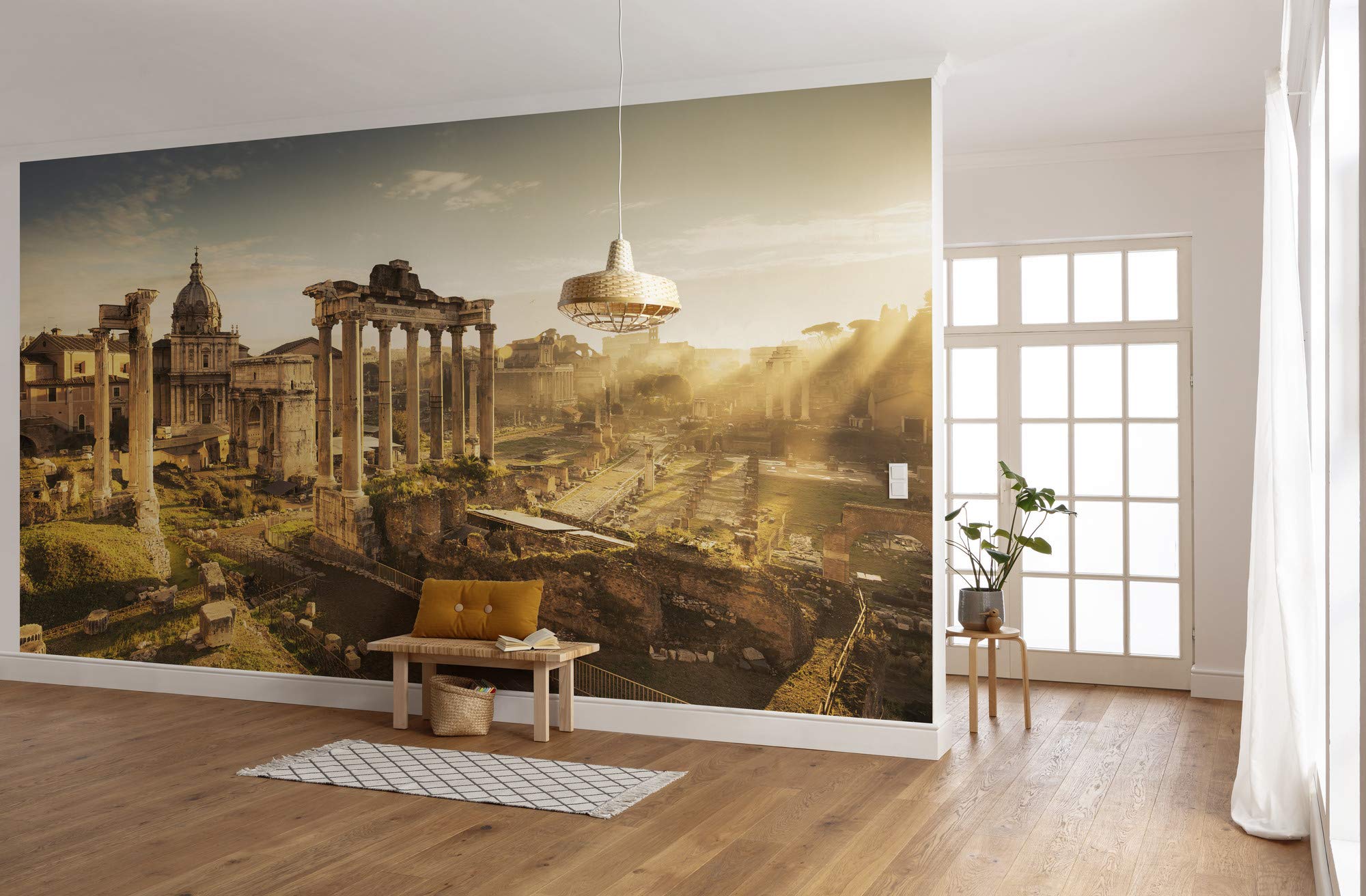 Komar SHX10-047 Non-Woven Photo Wallpaper Forum Romanum XXL Decoration Nature Landscape Bedroom Living Room Office Hallway 500 x 280 cm Wide x Height Multi-Coloured