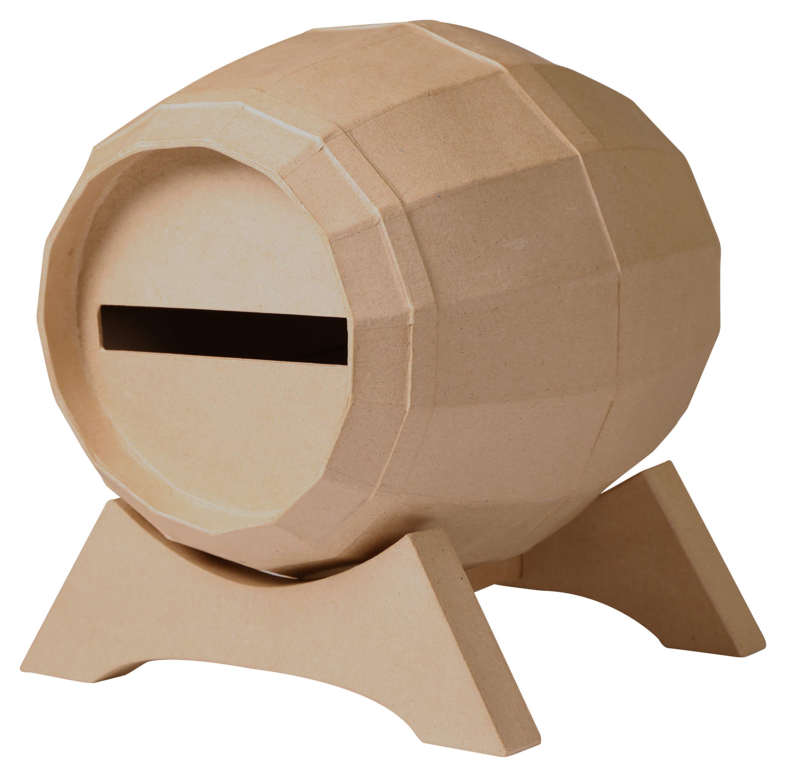 Décopatch - Ref EV020C - Barrel Letter Box - Papier Maché Object to Decorate - 29 x 21 x 21cm - Decorate with Décopatch Papers & PaperPatch Glue, Glitter, Paints