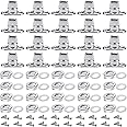 Gisafai 20 Sets Canvas Twist Lock Fasteners, Turn Button Fasteners, Eyelet and Stud Mounting Screws for Canvas Marine Fastener Turn Buttons