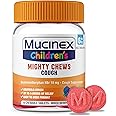 Mucinex Children's Mighty Chews Kids Cough Medicine, Easy to Dose Cough Suppressant for Kids with Dextromethorphan, Kids Travel Medicine for Cough, Mixed Berry Flavor, 16 Medicated Chewable Tablets