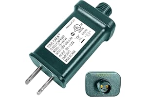 FLURONIC 29V LED Power Supply, Christmas Tree Plug Adapter, IP44 Waterproof Class 2 Power Supply for Christmas String Light Inflatable Decorations(TS-8W29V)