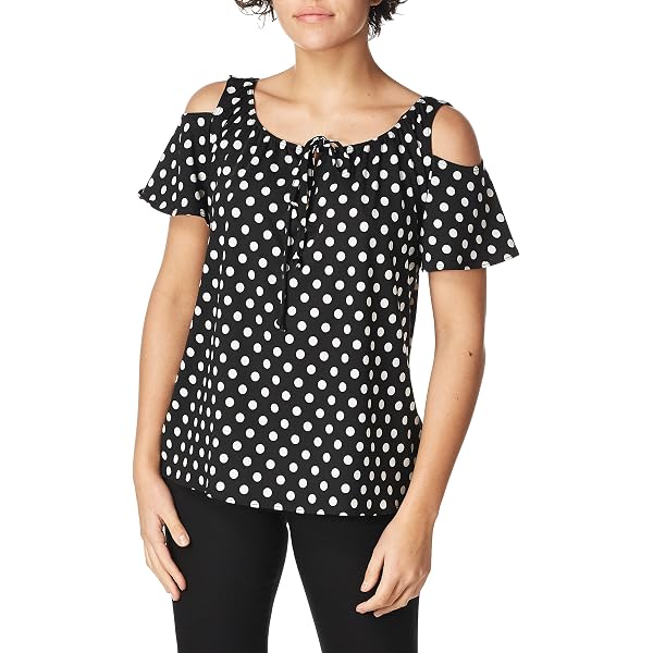 Star Vixen Women's Sleeveless Shark Bite Hem Top – U-Neck Brushed Knit Casual Shirt