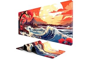 BOSOBO Large Mouse Pad, Desk Pad, XXL XL Extended Gaming Mouse Pad, Desk Mat for Office & Home, Long Keyboard Mat, Huge Mouse