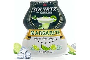SQUIRTZ Drinks All-Natural Margarita Water Enhancer – 40% Real Fruit Juice, 22 Servings, Keto-Friendly Drink Mix, No Carbs, Sugar, Calories – Guilt-Free Citrus Bliss!
