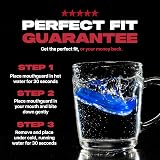 SAFEJAWZ Dual Layer Sports Mouth Guard Ice Blue Adult 12+ Case view 5