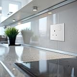 BG Electrical Single Switched Power Socket 13A Nexus 900 White Square Edge 921 view 6
