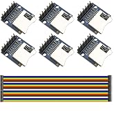 Yuuhseel 6PCS 3.3V Mini Micro SD Card Module 6 Pin TF Card Adapter Reader Board with Male Female Jumper Wire