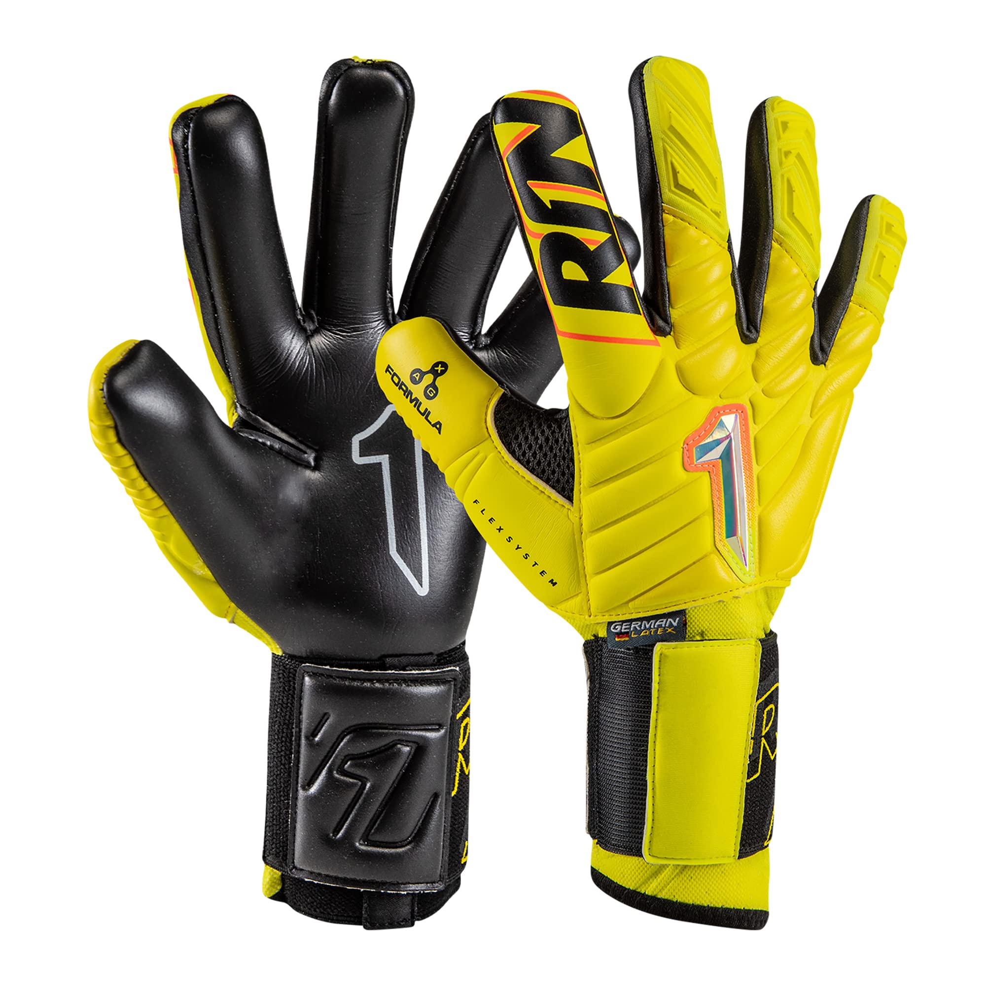 Rinat Goalkeeper Gloves Goalkeeper GK Pro, Yellow, Adult, Unisex, Size 11