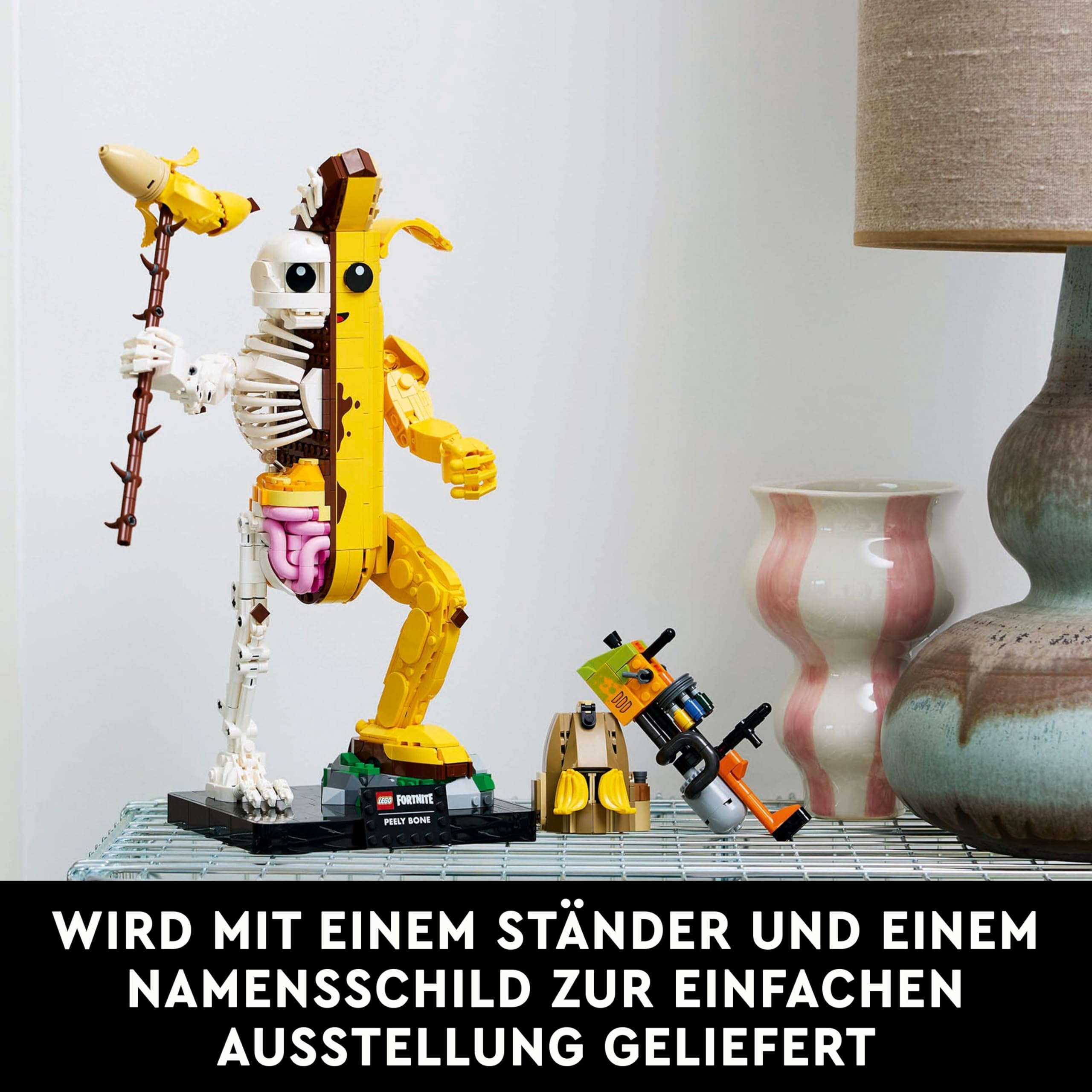 LEGO Fortnite Knochen-Schali - Gamer Modellbau -Bauset für Erwachsene - Schalenschläger Spitzhacke, Farbwerfer, Bananenrucksack - Gaming Deko - DIY Set - Gaming Geschenk für Erwachsene & Fans - 77072 6