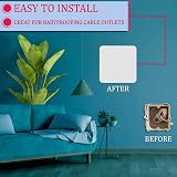 Body-Plus 1 Gang Blank Plate White Square Plastic Electrical Cover Cover 8.7cm view 4