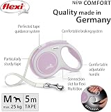 flexi Comfort M Tape 5 m blush-rosé retractable dog leash up to 25 kg view 2