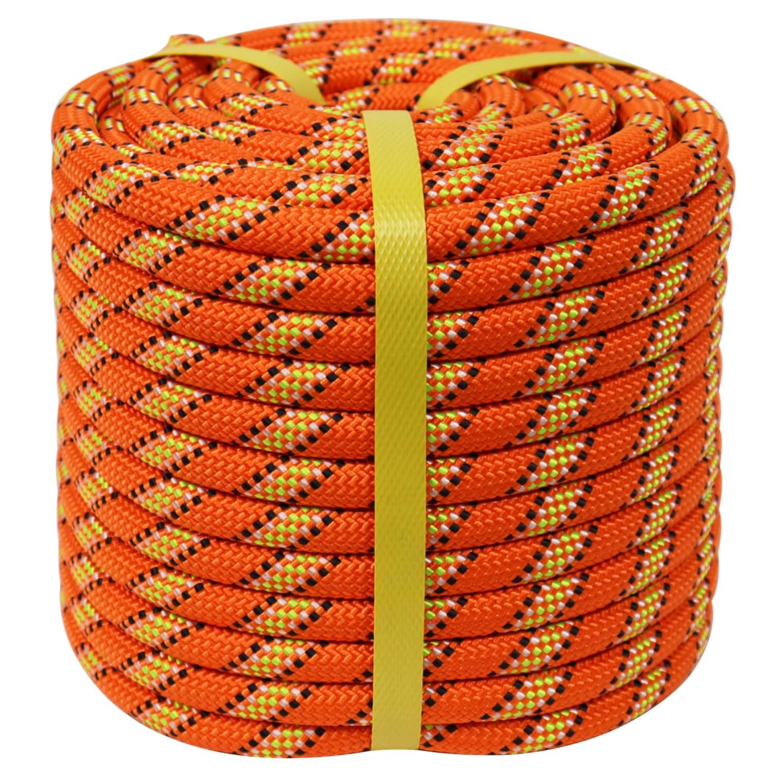 Photo 1 of CRAYZA Braided Polyester Rope (3/8 in x 150 ft) Climbing Rope Arborist Rope for Tree Climbing Pulling Swing Sailing, Orange