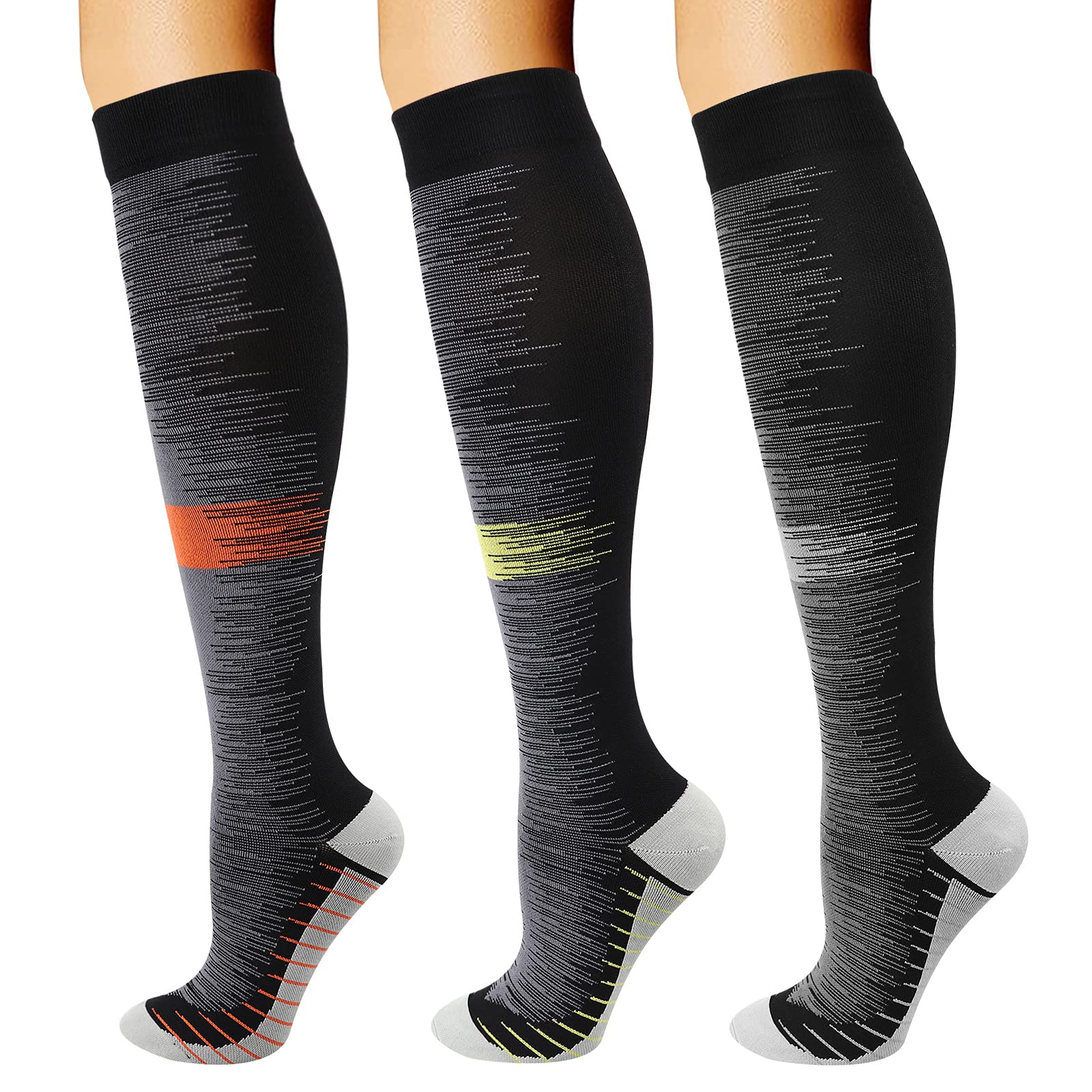 DRESHOW Compression Socks For Men & Women Best Support for Athletic Running Flight Travel Cycling — image 1