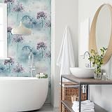 Arthouse Spring Meadow Duck Egg Wallpaper Floral Print view 2