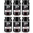 Collins Bourbon Cocktail Cherries - Drinks Garnish for Manhattan or Old Fashioned Cocktails and Desserts, Made with Award Winning Whiskey, Set of 6 11 oz Jars