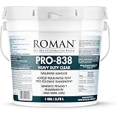 Roman Heavy Duty Clear Wallpaper Adhesive, Non-staining, Clear, PRO-838, (1 Gallon - 280 sq. ft.)