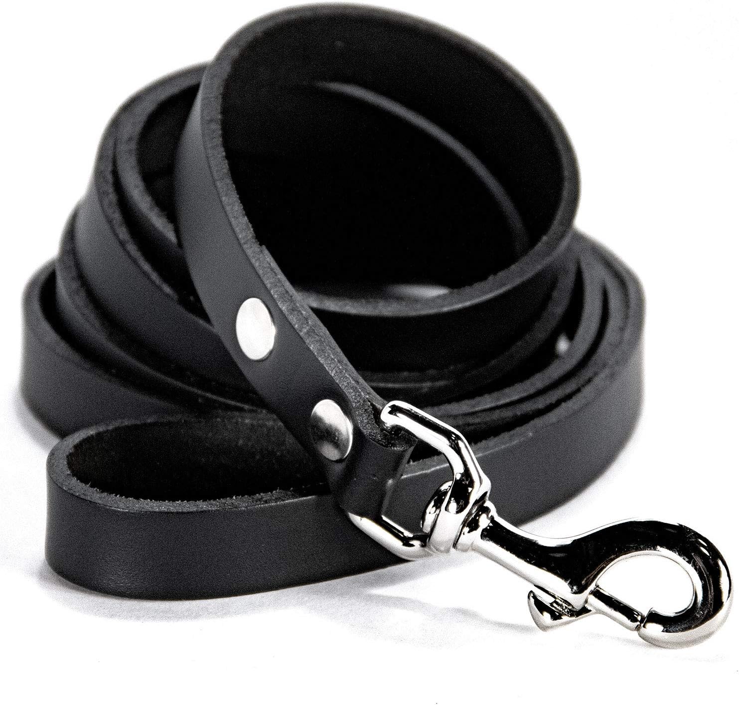 logical leather dog leash