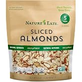 Nature&rsquo;s Eats Natural Sliced Almonds - Blanched Thin-Cut Almonds for Baking, Salads, Granola, and Snacks - Heart Healthy, High Protein, Gluten Free, Keto Friendly - Bulk 16 oz Resealable Bag