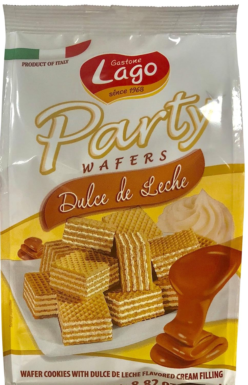 Gastone Lago Party Wafers Cookies 8 82 Oz 250g Hazelnut Sugar Free 2 Pack Amazon Com Grocery Gourmet Food