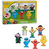 Sesame Street Neighborhood Friends Poseable Figurines, Amazon Exclusive | 7 Figurines, Kids Toys for Ages 2 Up