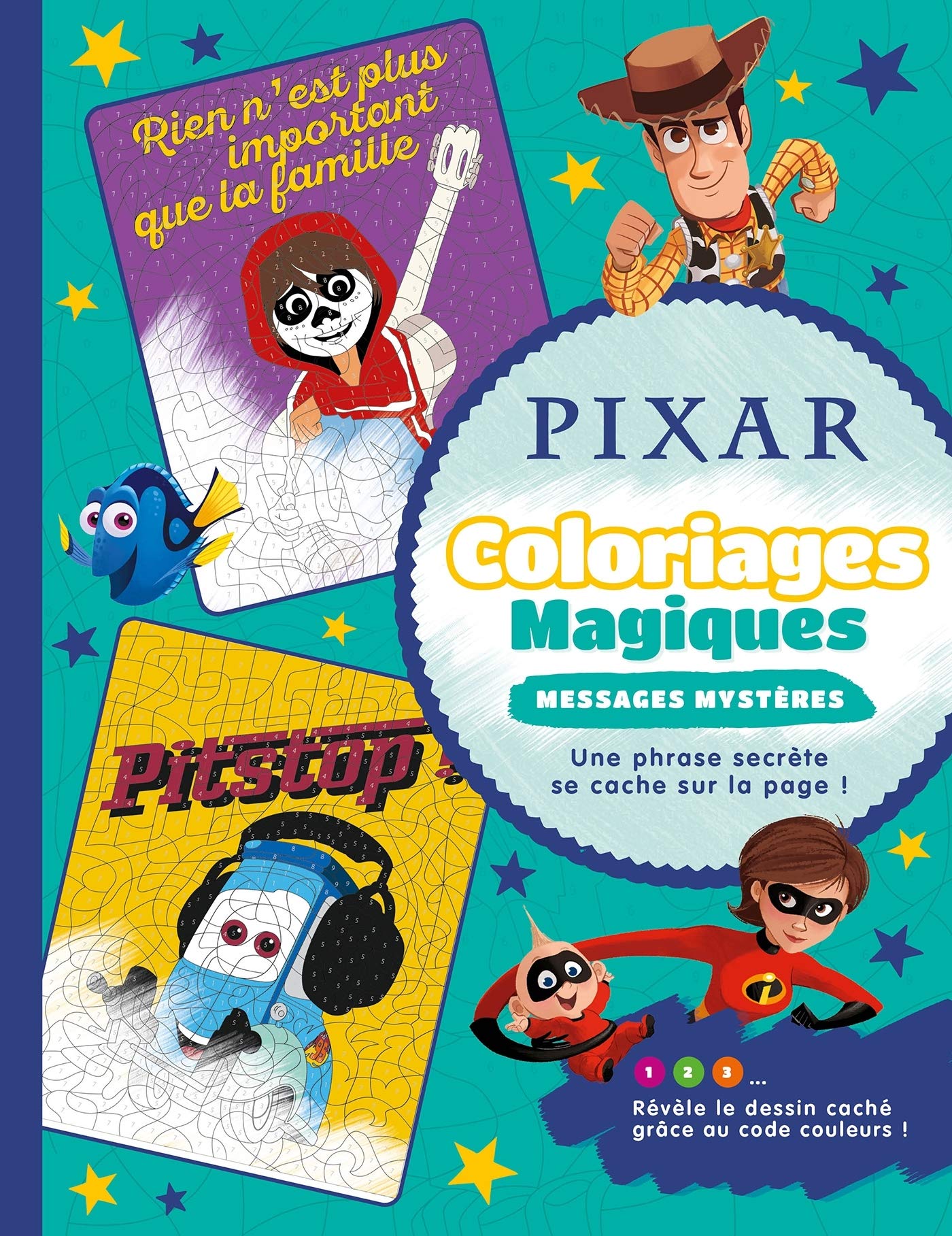 Disney Pixar Coloriages Magiques Messages Mysteres French Edition 9782017141457 Amazon Com Books