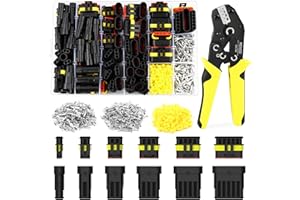 MGYOO 993PCS 68 Sets Automotive Weatherpack Connector Kit with Crimper 1/2/3/4/5/6 Pin Waterproof Auto Electrical Wire Connec