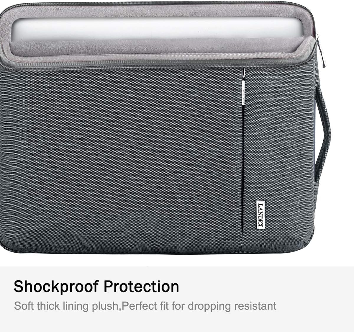 LANDICI 360°Protective Laptop Sleeve Case 13 13.3 14 Inch - Image 3