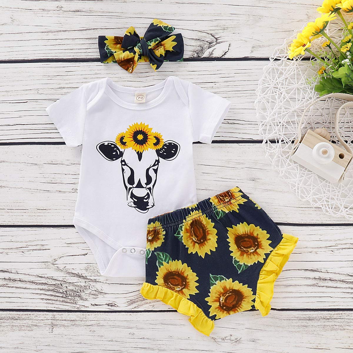 cow romper baby