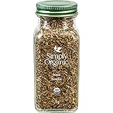 Simply Organic Sweet Basil Leaf, Cut & Sifted, Certified Organic - 15g Glass Bottle