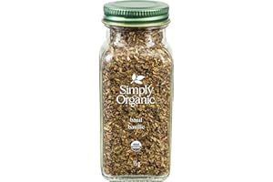 Simply Organic Sweet Basil Leaf, Cut & Sifted, Certified Organic - 15g Glass Bottle