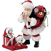 Department 56 Possible Dreams Disney 101 Dalmatians and Santa Reasons to Love Christmas Figurine Set, 10 Inch, Muticolor