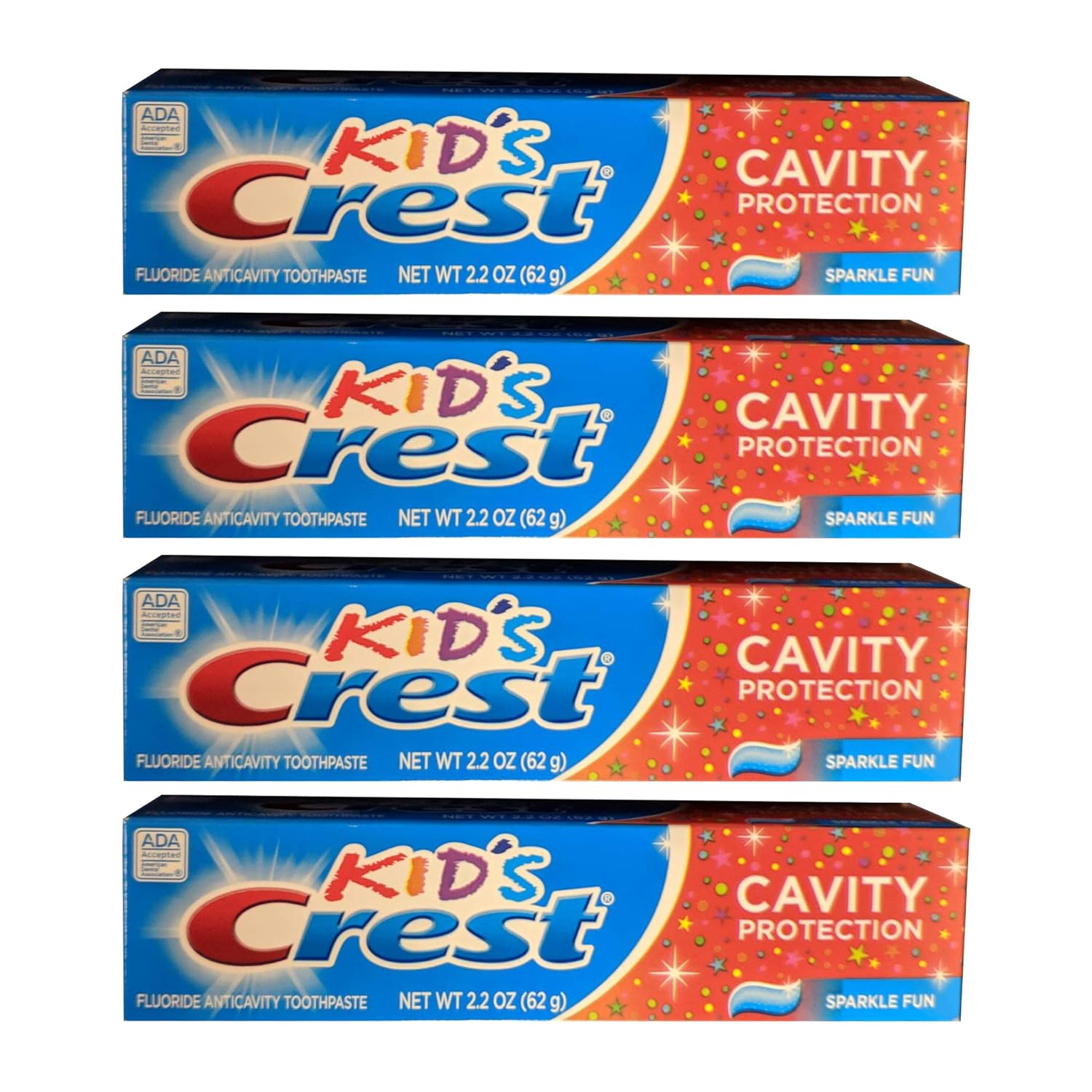 Kids Crest 2.2 Ounces Toothpaste (4 Pack) Health