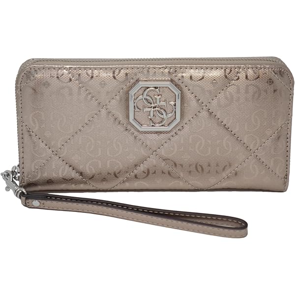 GUESS Portafoglio Clutch Slim Factory Saffron Marrone Con 12 Slot - 2