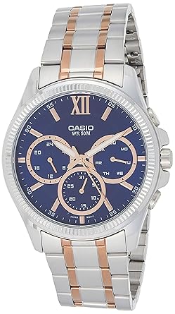 casio enticer blue dial men's watch