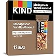 KIND Nut Bars, Madagascar Vanilla Almond, Healthy Snacks, Gluten Free, Low Sugar, 6g Protein, 12 Count