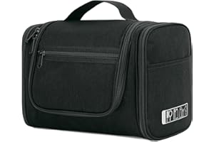 Large Hanging Toiletry Bag for Men and Women Travel Makeup Bag Organizer Portable Water-Resistant Bathroom Shower Bag Lightwe